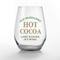 15oz. Old Fashioned Hot Cocoa Printed Stemless Wine Glass